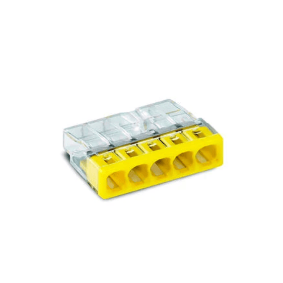 Wago Steekklem 5x 0.5-2.5mm Geel