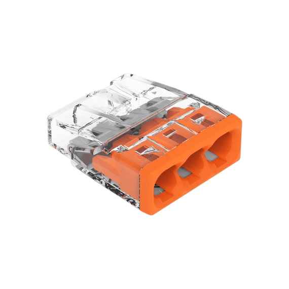Wago Steekklem 3x 2.5mm Oranje