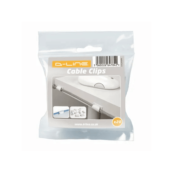 D-line Cable Tidy Clips Wit