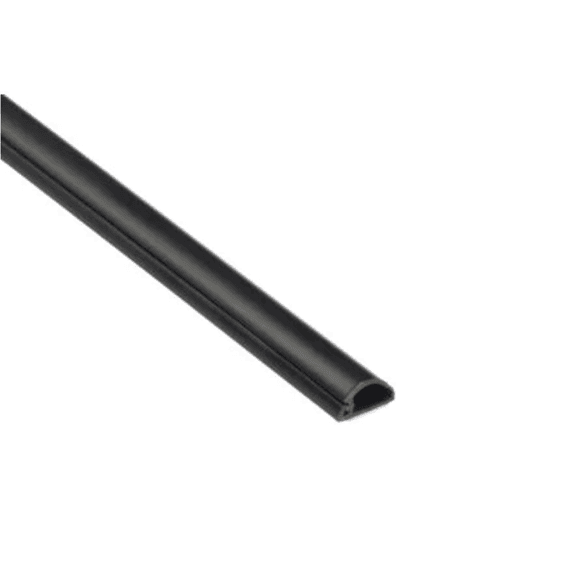 D-line Lijst Halve Cirkel 16x8 2m Zwart