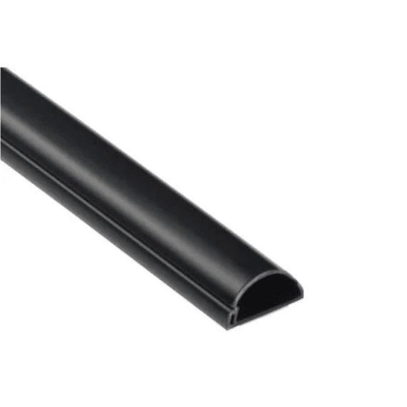 D-line Lijst Halve Cirkel 30x15 2m Zwart