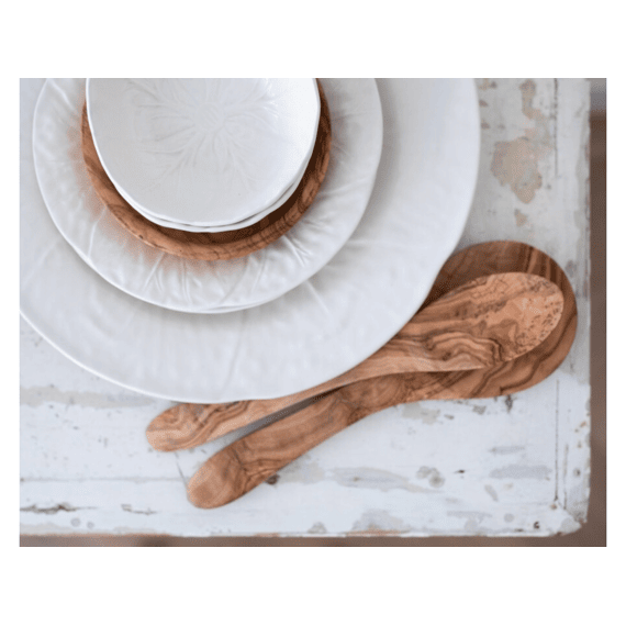 Koolblad Dinerbord Ø26.5cm Wit