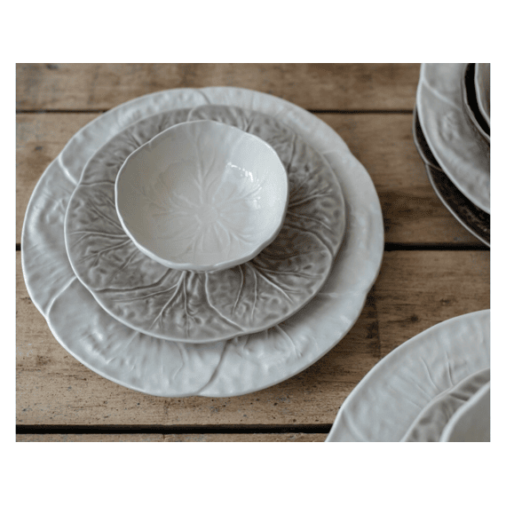 Koolblad Dessertbord Ø20.5cm Beige