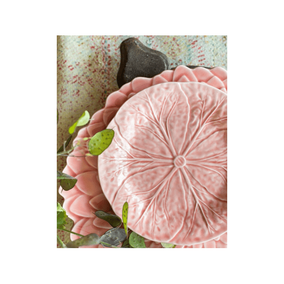 Koolblad Dessertbord Ø20.5cm Zacht Roze