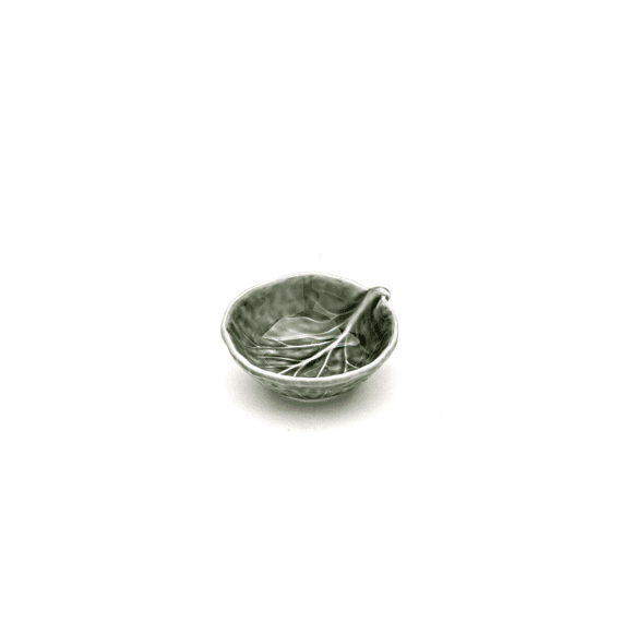 Koolblad Zoutbakje Ø8cm Olijfgroen
