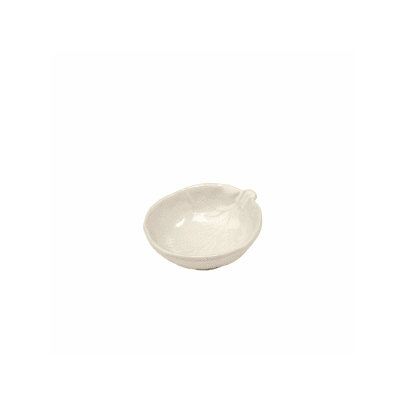 Koolblad Zoutbakje Ø8cm Wit