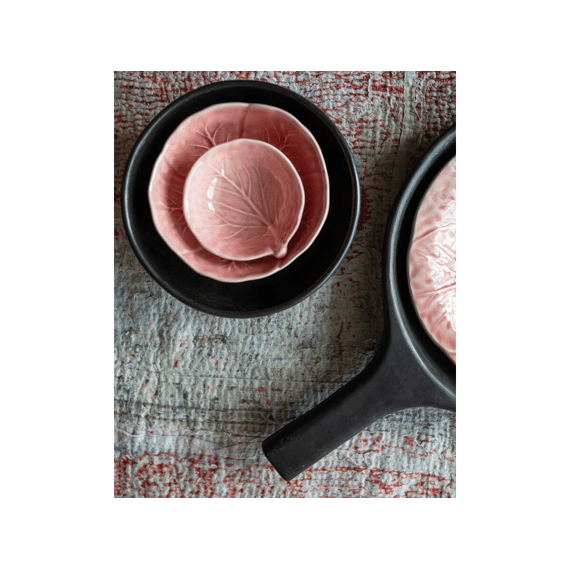 Koolblad Zoutbakje Ø8cm Zacht Roze