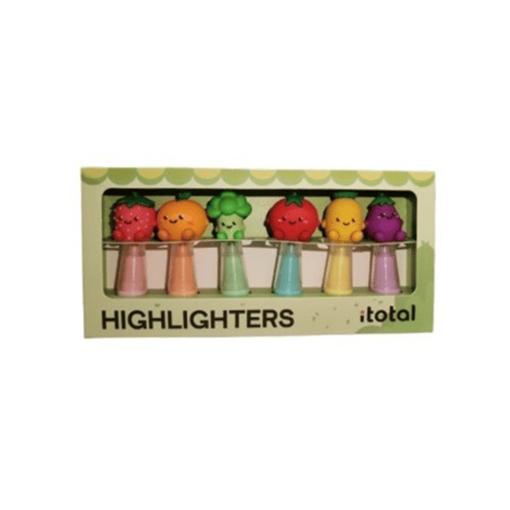 I-total Markeerstiften Fresh Market 6 Stuks