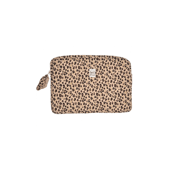 Poule House Opbergtas Laptop Leopard (36x27x2)