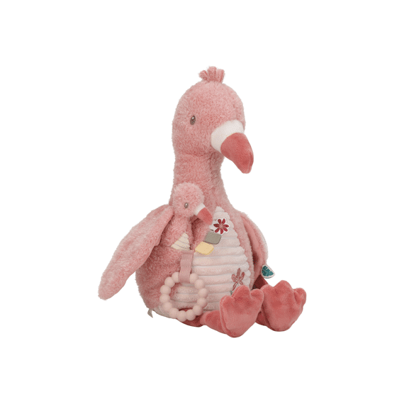 Little Dutch Safari Friends Activiteitenknuffel Flamingo