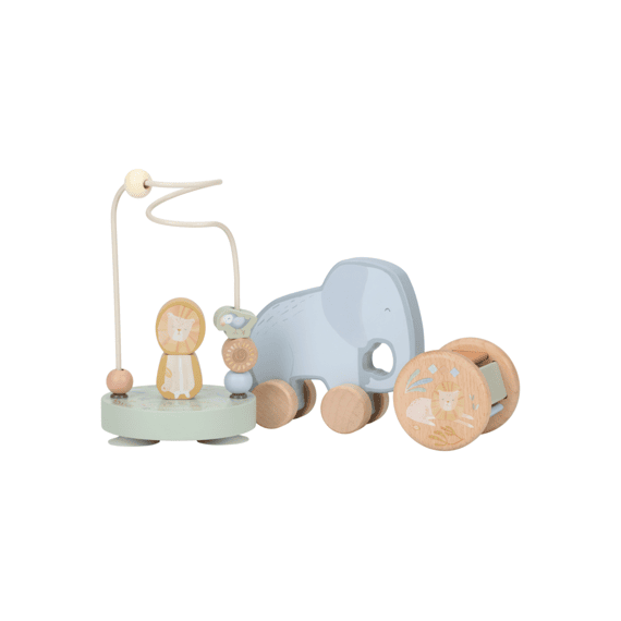 Little Dutch Safari Friends Giftset Hout