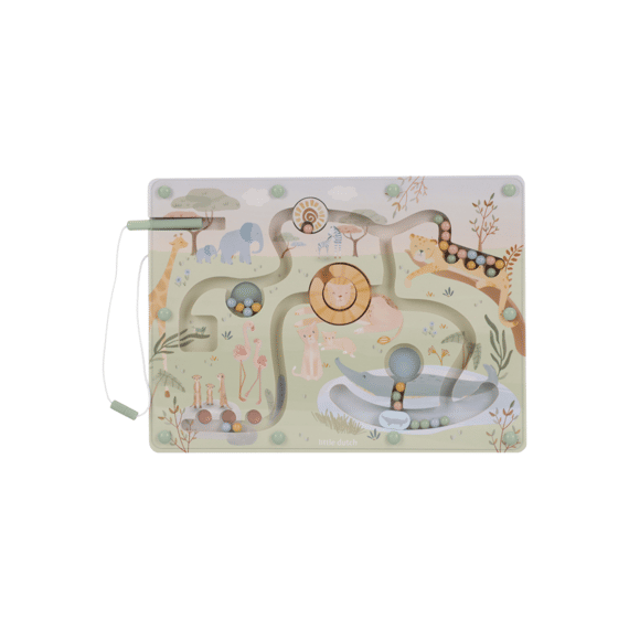 Little Dutch Safari Friends Magnetisch Doolhof