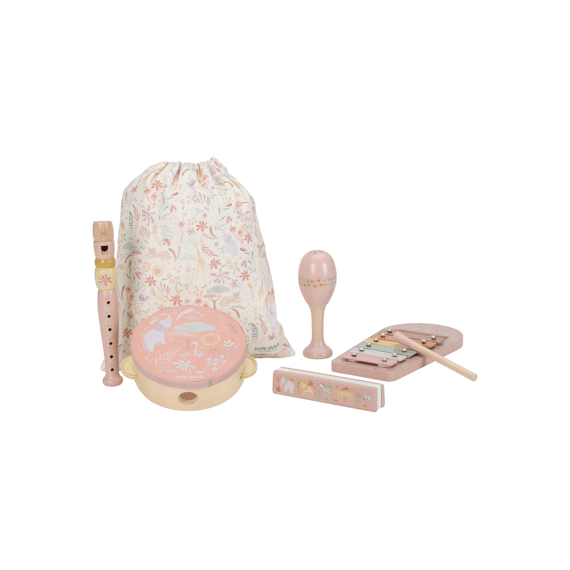Little Dutch Safari Friends Muziekset Roze