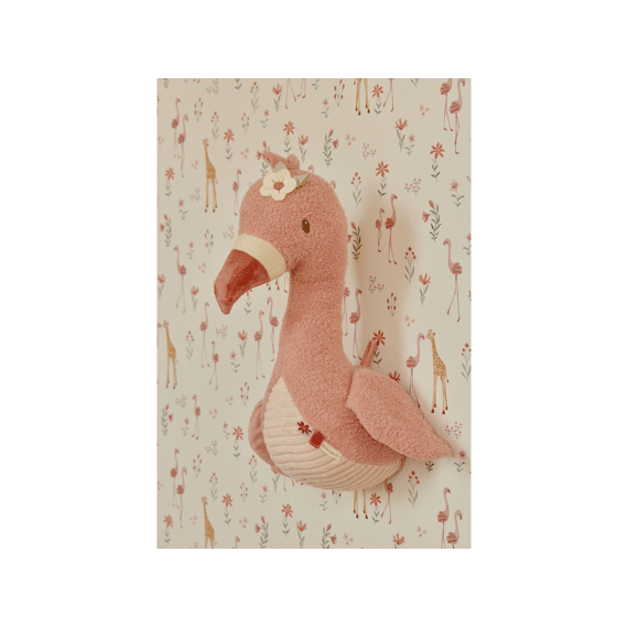 Little Dutch Safari Friends Wanddecoratie Flamingo