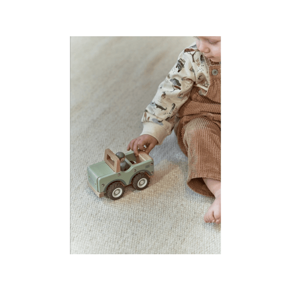 Little Dutch Safari Friends Houten Safarai Auto Met Pegdoll