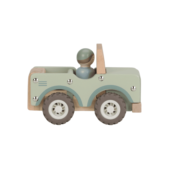 Little Dutch Safari Friends Houten Safarai Auto Met Pegdoll