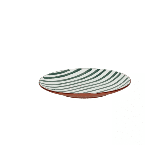 Mykonos Dessertbord Porselein Dia 20,3 X H 2 Cm Groen