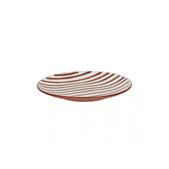 Mykonos Dessertbord Porselein Dia 20,3 X H 2 Cm Roest