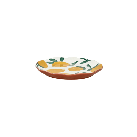 Mykonos Dessertbord Porselein Dia 20,3 X H 2 Cm Geel