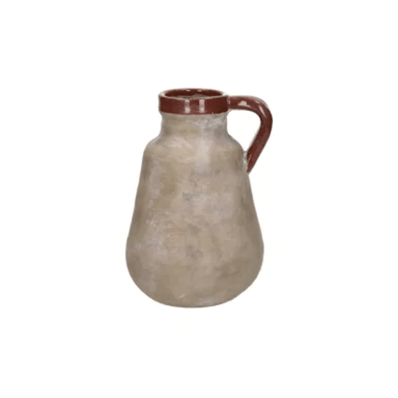 Earth Vaas Terracotta Dia 14 X H 22 Cm Chocolade