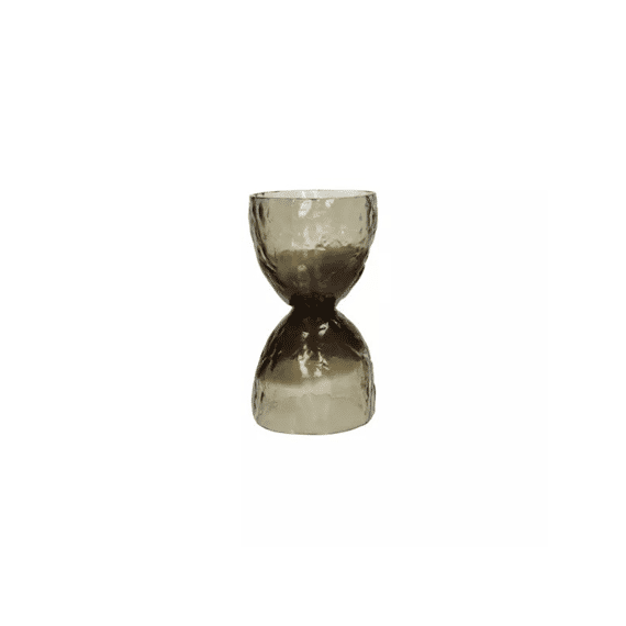Diabolo Vaas / Windlicht Glas Dia 16,5 X H 29 Cm Smoke