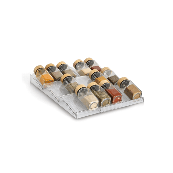 Zeller Kruidenpotjes Lade-organizer Plastic 41.3x19.5-38x3.2cm Set 2