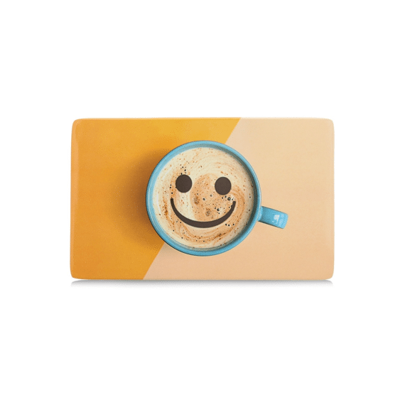 Zeller Ontbijtbord Happy Melamine 23.3x14.3x0.3cm