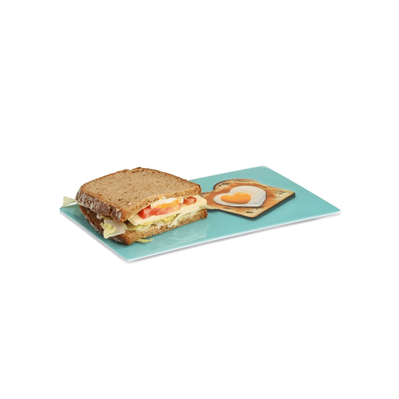 Zeller Ontbijtbord Happy Toast Melamine 23.3x14.3x0.3cm