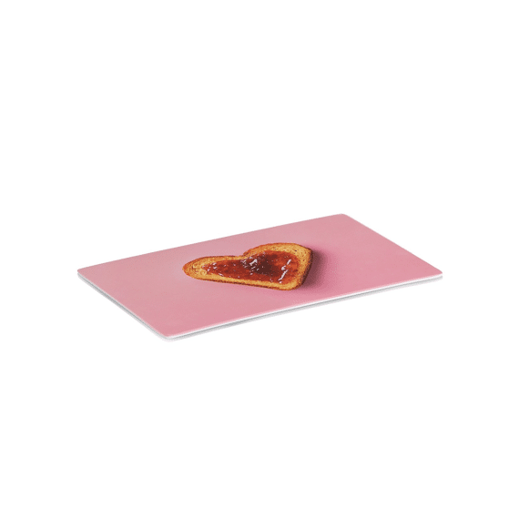 Zeller Ontbijtbord Heart Melamine 23.3x14.3x0.3cm
