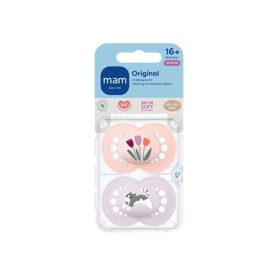 Mam Fopspeen Original Matt Silicone 16+ Pink