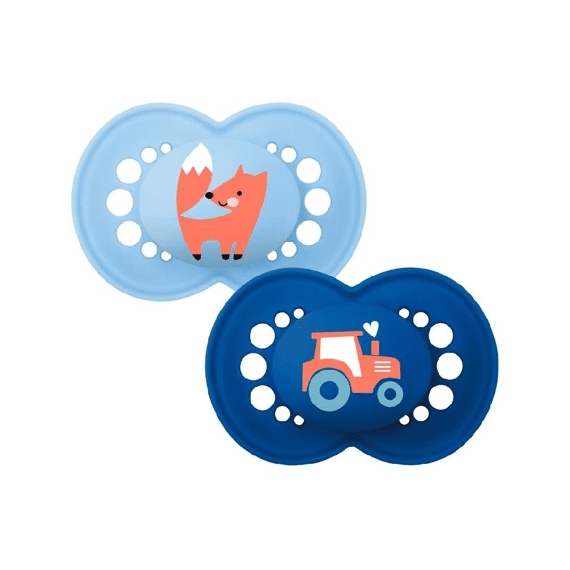 Mam Fopspeen Original Matt Silicone 6-16m Blue