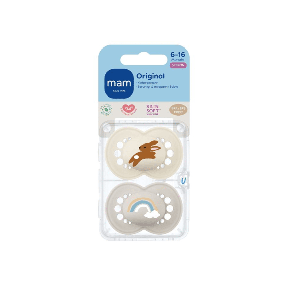Mam Fopspeen Original Matt Silicone Start 0-2m Uni