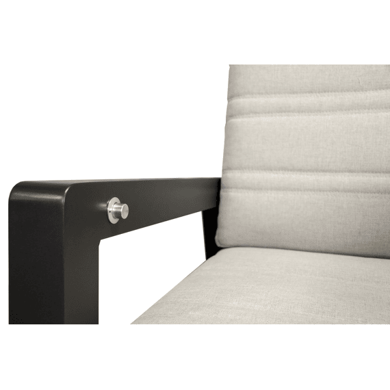 Valentina Verstelbare Lounge Set Alu 3-zit Met 2 Fauteuils En Anthraciet Tafel Beige Kussens