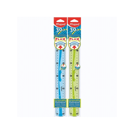 Maped Flex Liniaal 30cm Soft 2-zijdig In Zakje Assortiment