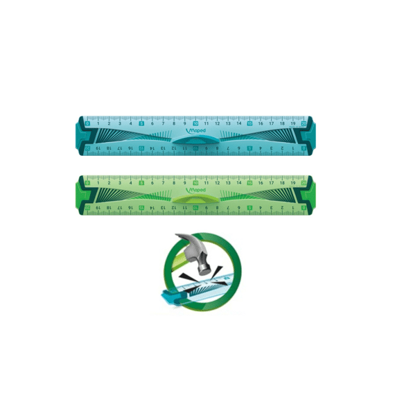 Maped Flex Liniaal 20cm Soft 2-zijdig In Zakje Assortiment