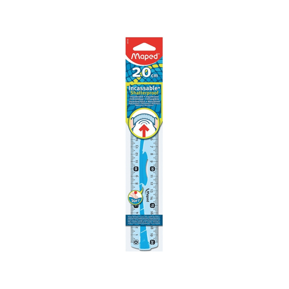 Maped Flex Liniaal 20cm Soft 2-zijdig In Zakje Assortiment