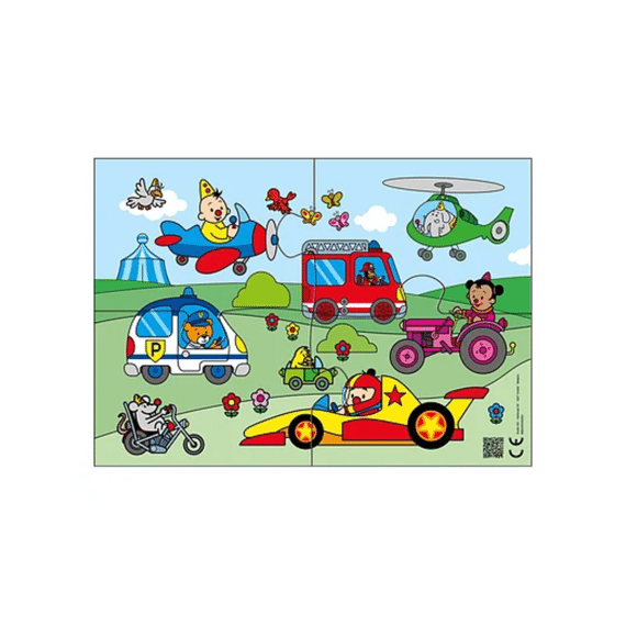 Bumba Puzzel Vroem Vroem 4 Stukjes