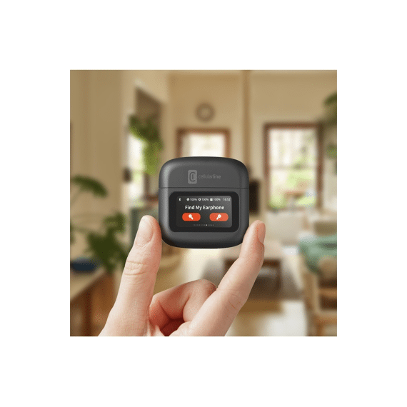 Cellularline Hush In Ear Hoofdtelefoon Met Bluetooth En Touch Display Zwart