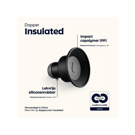 Dopper Insulated 350ml Cap Blazing Black