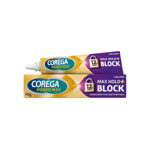 Corega Kunstgebitverzorging Pasta Power Max Hold & Block Seal 70g