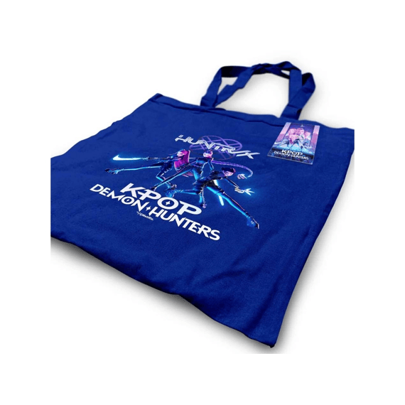 K-pop Demon Hunters Tote Bag Navy Blue