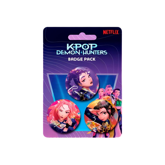 K-pop Demon Hunters Badges Huntrix 3-pack