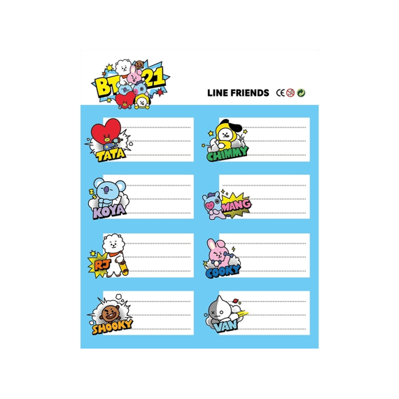 Schooletiketten Bt21