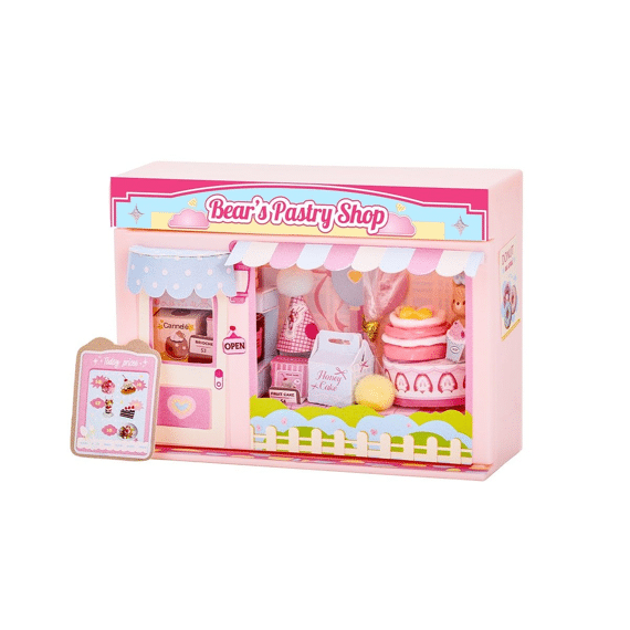Itotal Miniworld Mini Shop Bears Pastry Shop
