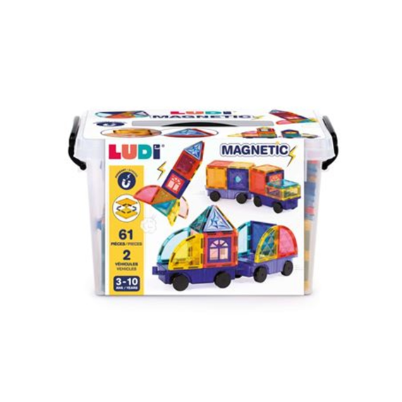 Ludi Magnetische Bouwet Voertuigen 63-delig