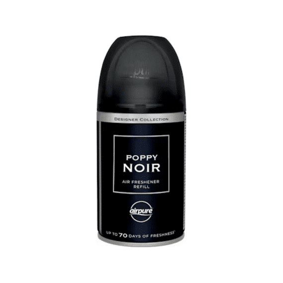 Airpure Luchtverfrisser Designer Collection Air-o-matic Navulling Poppy Noir 250ml