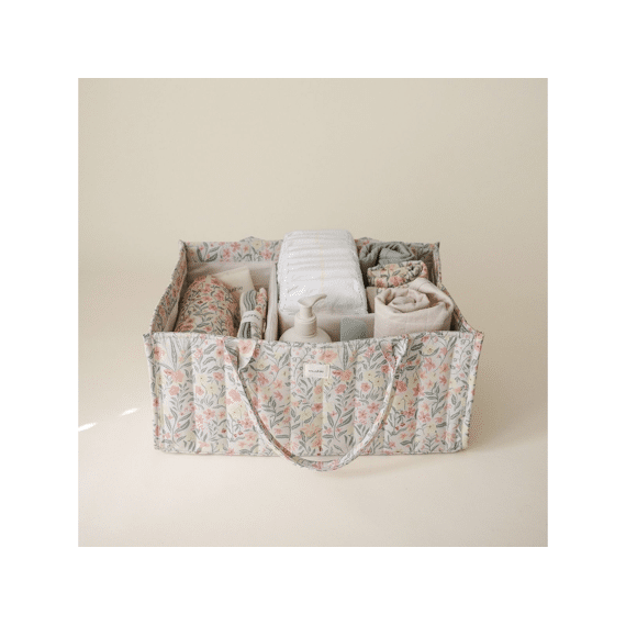 Mushie  Luiermand Diaper Caddy Pastel Blooms