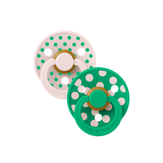 Bibs Fopspeen T1 0-6m Studio Duo Polka Cactus