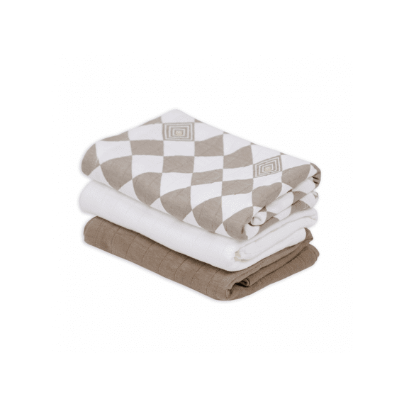Lodger Tetradoeken 70x70 3-pack Solid Matcha Buffalo