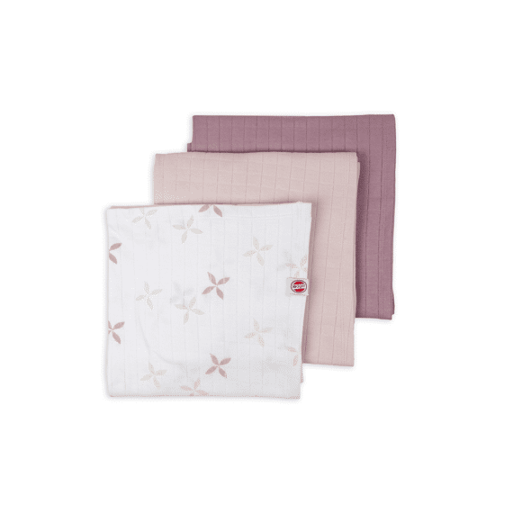 Lodger Tetradoeken 70x70 3-pack Solid Matcha Rose